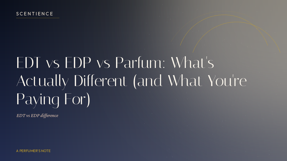 EDT vs EDP vs Parfum: What's Actually Different (and What You're Paying For)