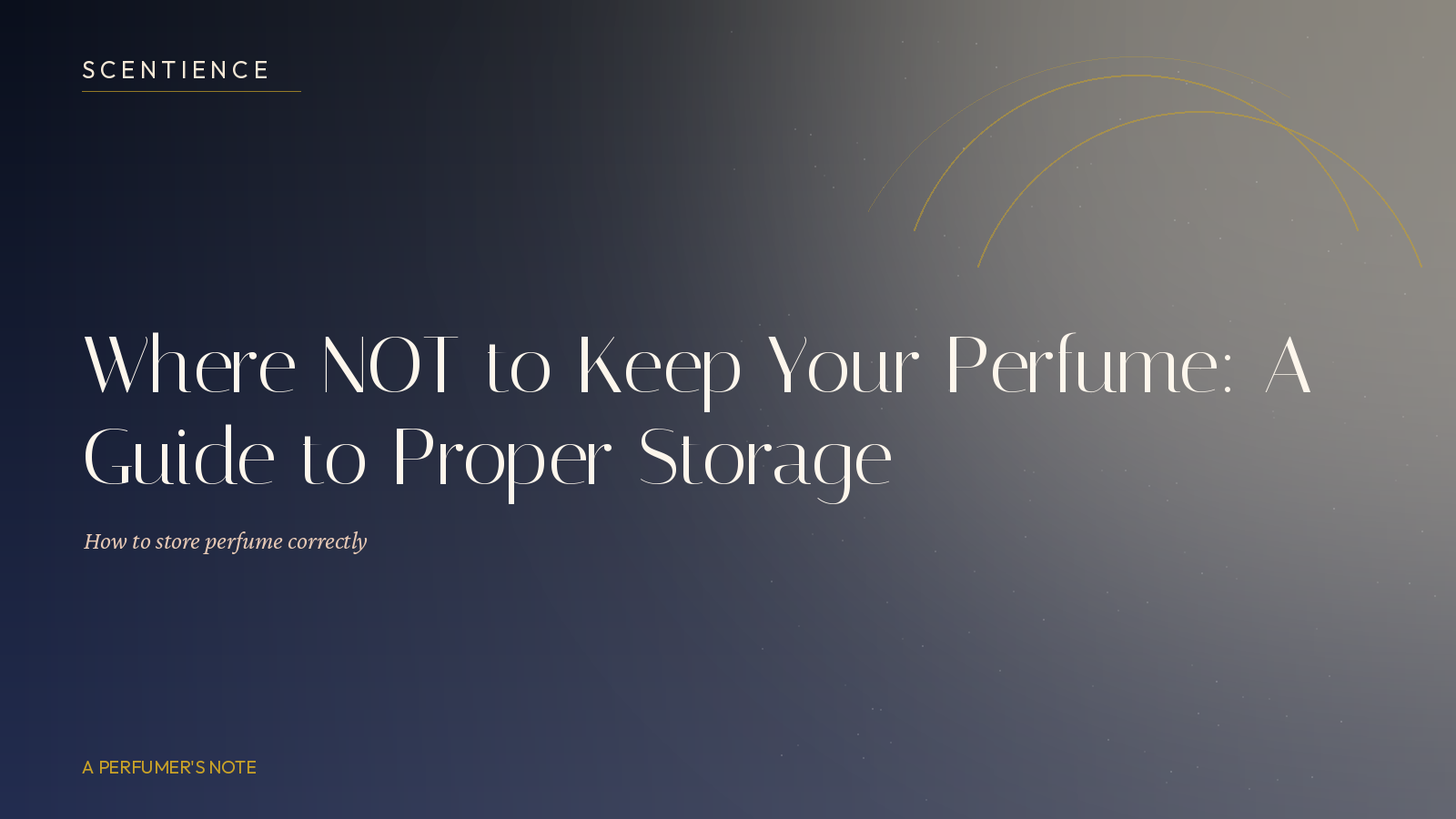 Where NOT to Keep Your Perfume: A Guide to Proper Storage