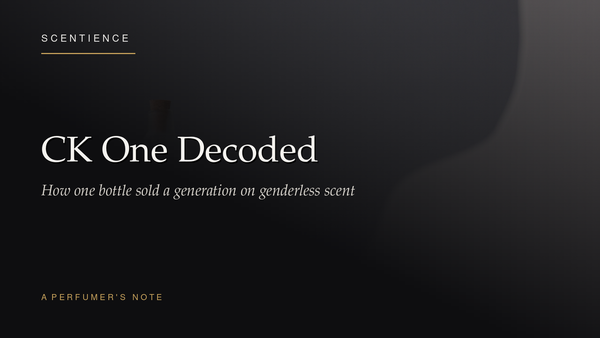 CK One Decoded: How One Bottle Sold a Generation on Genderless Scent